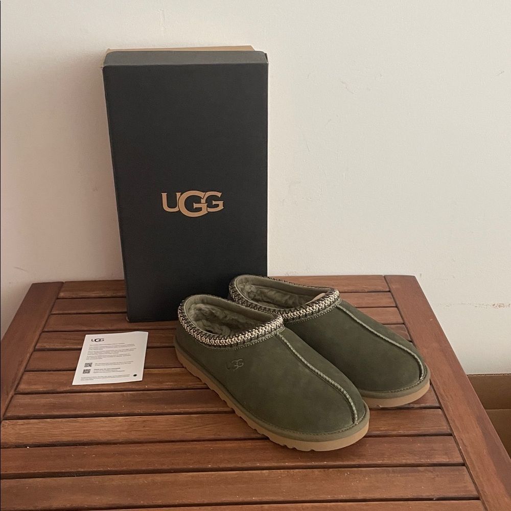 UGG Tasman Baxter Slippers Burnt Olive USA Men Size 9/UK 8/EU 42